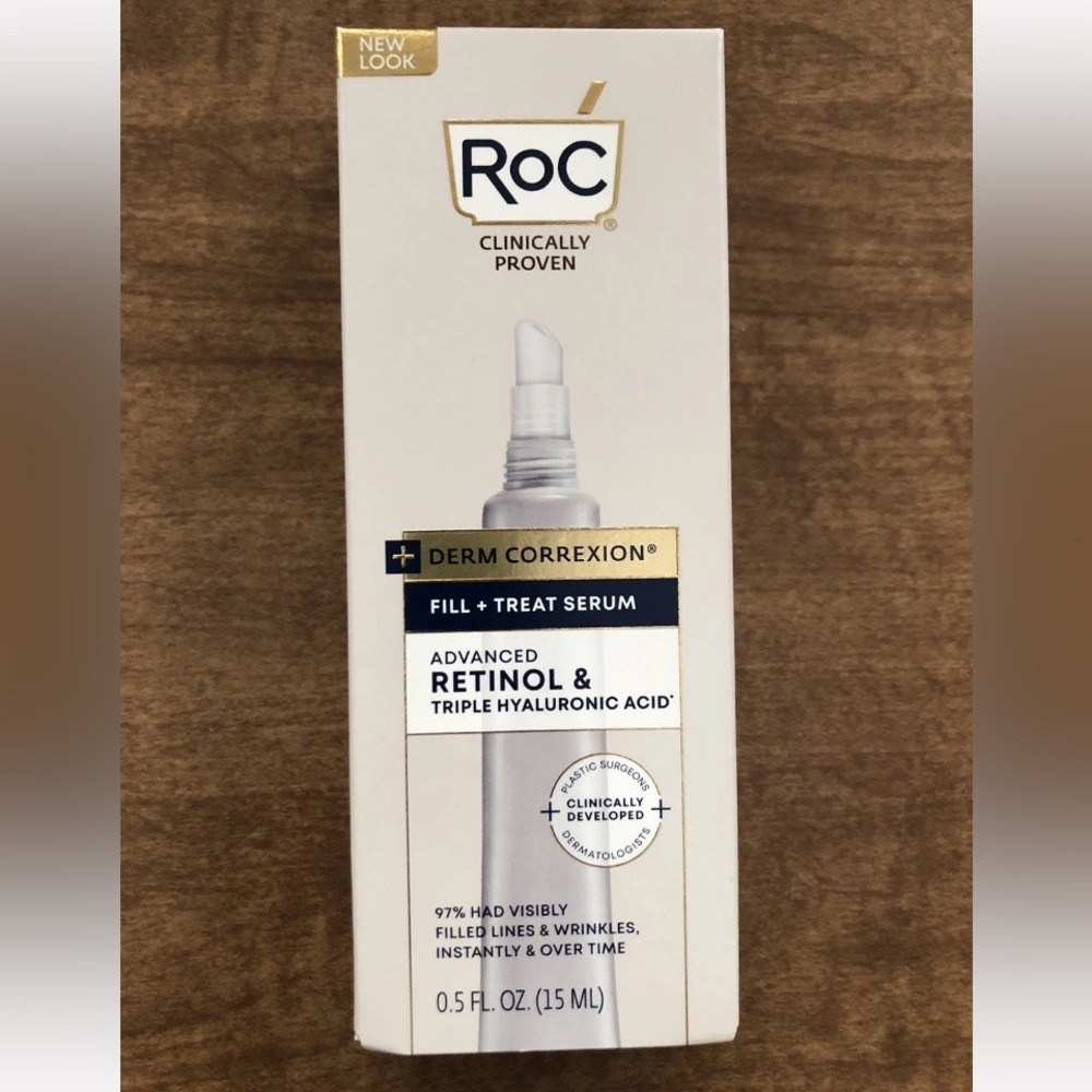 RoC Skincare Derm Correxion Fill + Treat Serum 0.5 oz 15ml Travel Size ~ New! 🧡